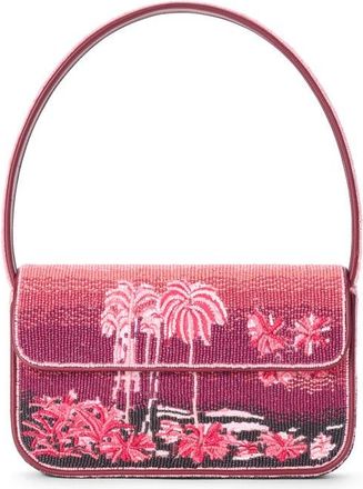 Staud Tommy Beaded Shoulder Bag in California Clouds at Nordstrom