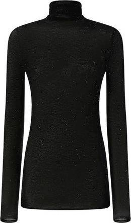 Pinko Moss Sweater - Dames - Coltruien - Zwart - L - Wol - Truien & Vesten