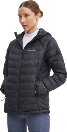 Columbia Powder Lite II Hooded Jacket - Dames - Ski Jassen - Zwart - XS - Leer - Fitness