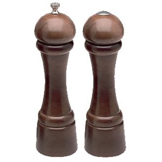 Chef Specialties 08302 8 inch- 20cm Windsor - Ebony Pepper Mill/Salt Mill Set