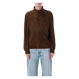 S.W.O.R.D 6.6.44 Leather Jackets, male, Brown, Size: 2XL Biker Jkt Perforated