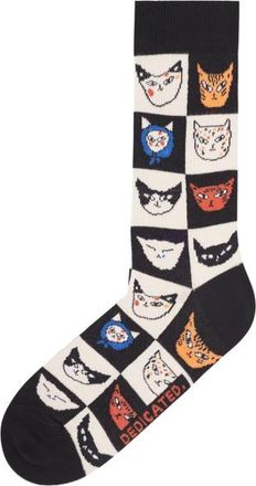 Dedicated Socks Sigtuna Cat Bingo Multifunktionssocken - Unisex | schwarz