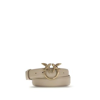 Pinko Beige Kalfskleer Bos Taurus Riem