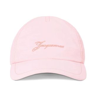 Jacquemus Baluchon Baseball Cap - Heren - Petten - Roze - 60 CM - Nylon - Accessoires