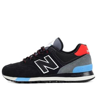 New Balance 574 Black Velocity Red ML574JHO