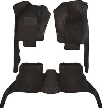 OEM Alfombrillas Para Coche, Ajuste A Medida, Dise&ntilde;o Impermeable, Color Negro Y Rojo