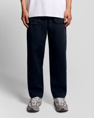 Lyle & Scott Rechthoekige Linnenmix Broek