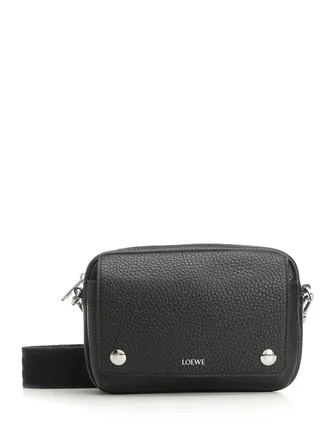 Loewe Messenger Pebble Crossbody Bags Nero-Uomo