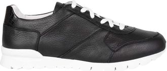 Kiton Leren Herten Krokodil Sneakers - Heren - Sneakers - Zwart - 43 1/2 EU - Leer - Schoenen