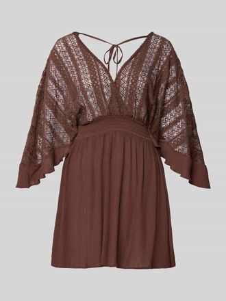 Lascana Strandkleid mit Spitze Modell Mayumi in Mittelbraun, Gr&ouml;&szlig;e 36