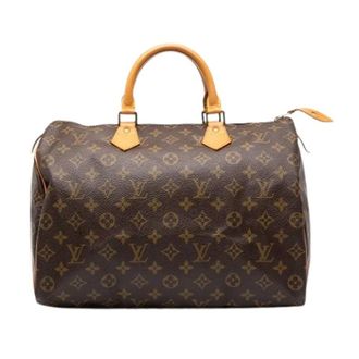 Louis Vuitton Pre-owned Speedy 35 - Dames - Pre-owned - Bruin - Maat: ONE Size Leer