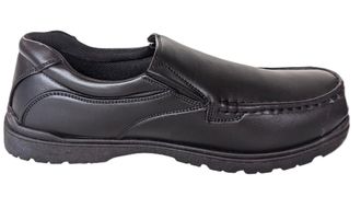 US Brass Mens Black Slip On Shoe