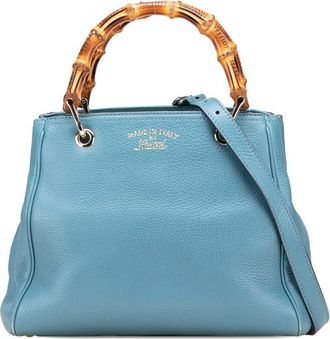 Gucci Pre-owned Gucci Small Calfskin Bamboo Shopper Satchel Ladies NCU5NHPOLBQLTH5B