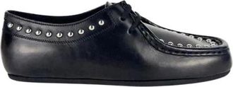 Jil Sander Loafers - Dames - Veterschoenen - Zwart - 38 1/2 EU - Schoenen