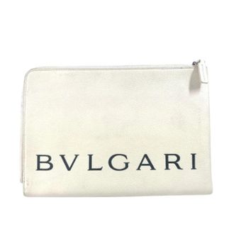Bulgari Pre-owned Vintage Clutch - Dames - Vintage Clutch - Wit - ONE Size - Leer - Vintage