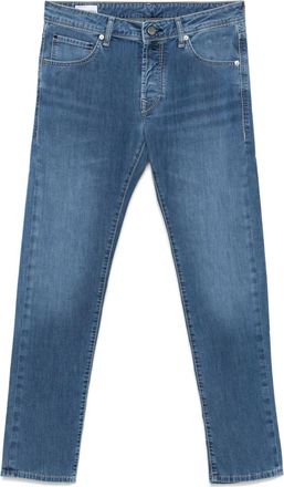 Incotex Jeans slim a vita bassa - Blu