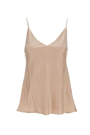 Max Mara Beige V Neck Top