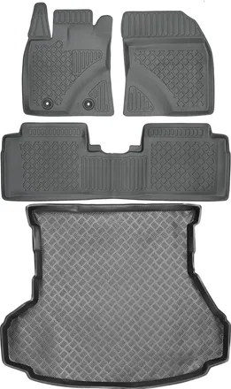 OEM Juego De Alfombrillas Para Coche Y Maletero Para Toyota Avensis Iii Sed&aacute;n (2009-2018)