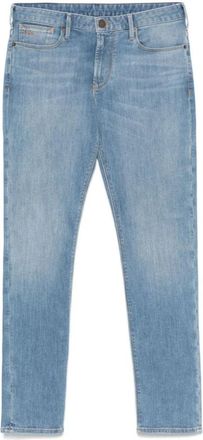 Emporio Armani Heldere Blauwe Jeans met Klassieke Stijl - Heren - Slim Fit Jeans - Blauw - W36 - Jeans
