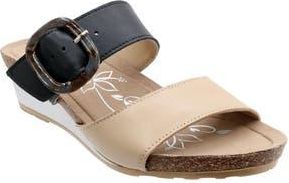 David Tate Fantasy Platform Wedge Slide Sandal in Black Combo at Nordstrom Rack, Size 10