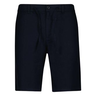 GANT Mens Bermuda Shorts - Blue Linen - Size X-Large