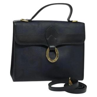 Dior Pre-owned Handbags, female, Blue, Size: ONE SIZE Pre-owned PVC Trotter Shoulder Bag