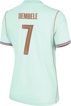 Nike Ousmane Demb&eacute;l&eacute; France National Team 2026 Stadium Away Nike Womens Dri-FIT Soccer Jersey in Green | NN203949130-FFF