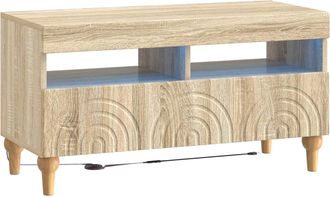 vidaXL Mueble De Tv Led Roble Sonoma Madera De Ingenier&iacute;a Vidaxl