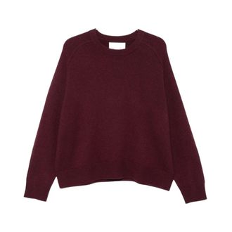 Soft Goat Truien & Vesten, Dames, Rood, XS, Wol, Crewneck Trui