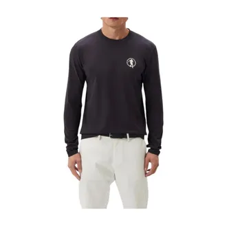 Dirk Bikkembergs Long Sleeve Tops, male, Black, Size: 2XL Maglia