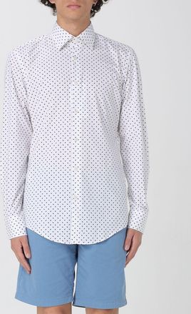 HUGO BOSS Camicia classica Boss in cotone stretch a pois