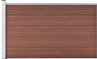 vidaXL Valla De Jard&iacute;n De Wpc Marr&oacute;n 175x105 Cm Vidaxl