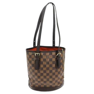 Louis Vuitton Pre-owned Bucket Bags, female, Brown, Size: ONE SIZE Pre-owned Marais bucket bag