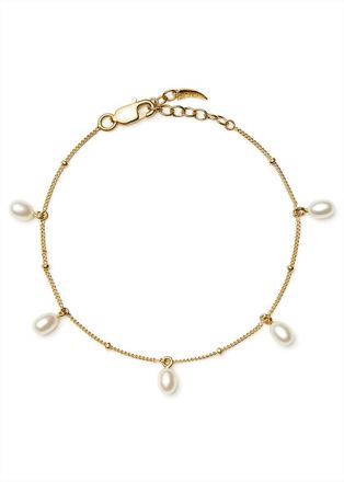 Missoma Pearl Baya 18k Gold-plated Charm Bracelet - M