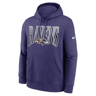 Nike Baltimore Ravens Rewind Club Nike Womens NFL Pullover Hoodie in Purple | NKDK52M8G-2YT