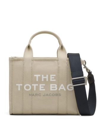 Marc Jacobs Traveler Handbag Mini Beige Tote Bag With Logo In Fabric Woman