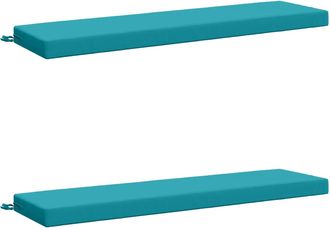 vidaXL Cojines Para Banco De 2 Piezas Soest 2 Uds. 100% Poli&eacute;ster Vidaxl