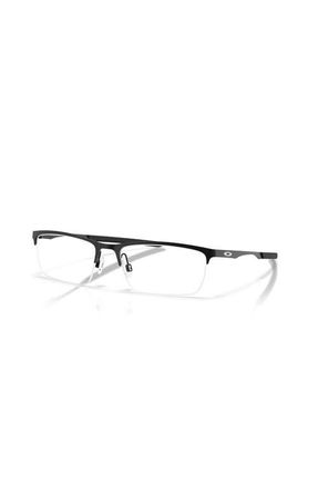 Oakley 55mm Rectangle optical glasses in Black at Nordstrom