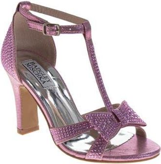 Badgley Mischka Kayla Heel Dress Sandals for Girls, Elegant and Stylish in Pink at Nordstrom, Size 11