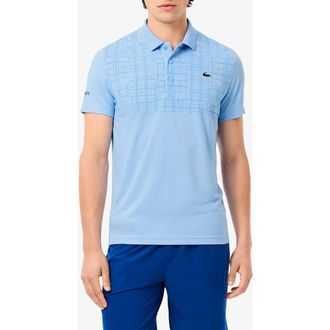 Lacoste Novak Djokovic Regular Fit Polo in Pastel Blue at Nordstrom, Size 8