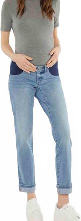 Kancan Yasmin Maternity Boyfriend Jeans In Medium Wash