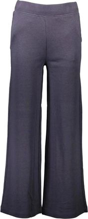 GANT Wide Broeken - Dames - Wijde Broeken - Blauw - XS - Leer - Broeken