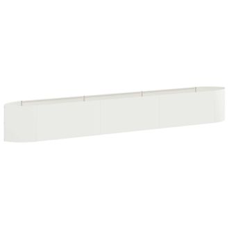 vidaXL Cama De Jard&iacute;n Elevada Blanco 300 X 40 X 40 Cm Acero Vidaxl