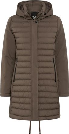 Fuchs Schmitt Solarball Steppkurzmantel - Dames - Parka Jassen - Bruin - 2XL - Polyester - Jassen