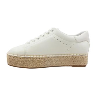 Guess Malee Espadrille met veters - Dames - Schoenen - Wit - Maat: 37 EU Leer
