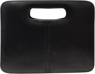 Loewe Pre-owned Handbags, male, Black, Size: ONE SIZE Pre-owned Clutch Handbag