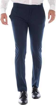 Daniele Alessandrini Jeans - Heren - Nette broeken - Blauw - XS - Polyester - Broeken