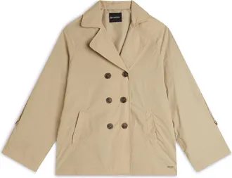 Freddy Trench donna in nylon lunghezza media con maniche ampie