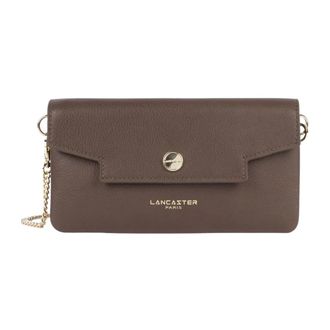 Lancaster Wallets & Cardholders, female, Brown, Size: ONE SIZE Grace Leather Clutch Wallet
