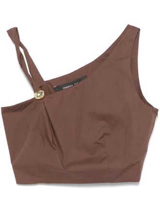 オールインワン・サロペット Federica Tosi Cut-Out Cotton Top With Drawstring Neckline Federica Tosi - Luxury Women's Fashion - Farfetch